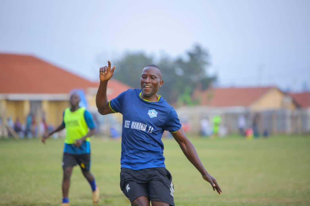 Mzee Wawanja player celebrating during a match
